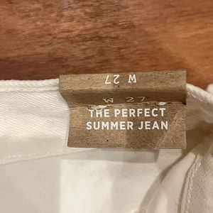 Madewell 27 the perfect summer jean white